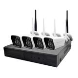 4CH IP Security CCTV Camera Wireless NVR Kit Home System