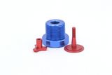 60mm Length Blue Car Wheel Lug Nuts Bolts Wheel Tire Valve Cap