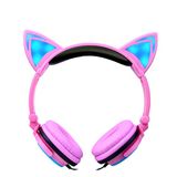 Stylish 3.5mm Wired LED Light Anime Cartoon Headphone