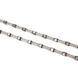 10.5 X 6.0mm 37bpm Diamond Cable Saw for Travetine Block Cutting