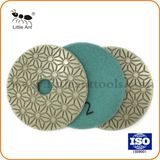 Flexible 3 Step Diamond Wet Flexible Wet Polishing Pads for Concrete Machine