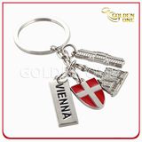 Custom Vienna Building Souvenir Gift Metal Keychain