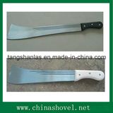 Steel Sugarcane Machete with Wood and Plastic Handle