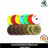 4 Inch Copper Material Diamond Resin Sunflower Wet Polishing Pads