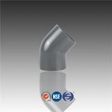 PVC Pipe Elbow 45 of Polyvinylchloride Plastic Fittings