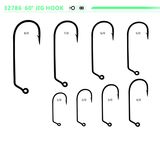 Wholesale High Carbon Steel 60 Degree Angle Aberdeen Jig Hook