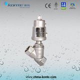 Ss304 Ss316 Stainless Steel Pneumatic Angle Piston Valve for Hot Sales