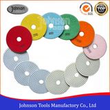 100mm Diamond Wet White Polishing Pad for Polishing Stone