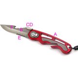 Machine Cutted Aluminium Folding Knife