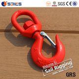 S322 Drop Forged Chain Swivel Hook with Latches