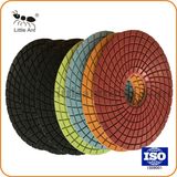 80, 100, 125, 150, 180mm Wet Use Convex Diamond Polishing Pad for Marble, Granite and Concrete