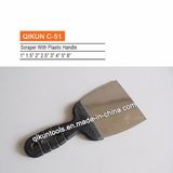 C-51 Construction Decoration Paint Hardware Hand Tools Erasing Knife with Black Plastic Handle