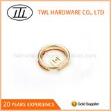 Round Bright Gold Color Alloy Hardware Decoration Accessory