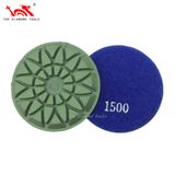 Diameter 3 Inch and 4 Inch Concrete Floor Diamond Polishing Pads with Good Gloss