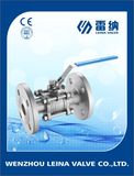 3PC DIN Pn16/Pn40 Flanged End Ball Valve