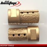 Vacuum Brazed Diamond Finger Bits for Stone and Concrete Milling