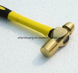 Non-Sparking Beryllium Copper Hammer Ball Pein with Fiber Handle