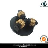 Diamond Stone Grinding Bush Hammer Tools with 3 Rollers