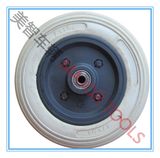 Plastic Rim 7 Inch PU Foam Rubber Stroller Wheel 7X2.5