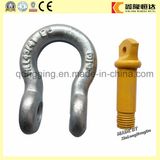 Galvanized Drop Forged Chain Anchor Snap D Shackle with Bolt