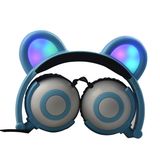 New Model Wired Custom Glow LED Light Panda Headphones