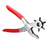 Revolving Head Leather Hole Punch Plier Belt with 6 Sizes