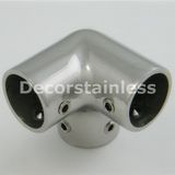 Stainless Steel 3-Way Rail Corner Boat Hardware