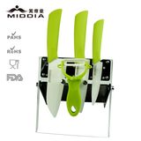 Kitchen Hardware Ceramic Knife & Peeler Set with Holder