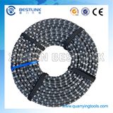 11.5mm 40 Beads Rubberized Granite Diamond Wire Saw