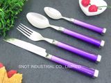 Colorful Handle Flatware Nice Knife Fork Spoon Set