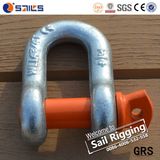 Carbon Steel Drop Forged Us Type Screw Pin Chain Shackle