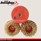 Round Diamond Brush with M14 Connection for Stone