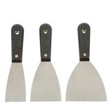 Rust-Resistant Stainless Steel Blades 3 Set of Putty Knife