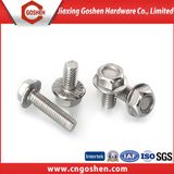 Satinless Steel Hex Flange Head Machine Screw M4