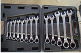 13PCS Ratchet Wrench Combination Wrench Set (metric size & inch size) Customized Spanner Set