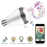 LED Music Light Bulb Bluetooth Speaker RGB Changing Color Lamp Built-in Audio Speaker with Remote Control for Home, Bedroom, Living Room, Party Decoration