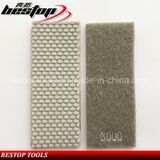 3000# Diamond Velcro Back Hand Polishing Pads for Stone