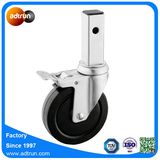 Medium Duty Square Stem Caster Rubber Scaffolding Wheel