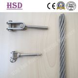 Swage Jaw, Stainless Steel Wire Rope. Fastener, Clable, Rigging Hardware, Marin Hardware