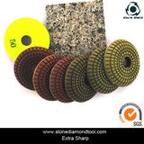 100mm Diamond Floor Polishing Tools Resin-Copper Bond Polishing Pads