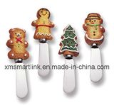 Gingerbread Butter Spreader, Stainless Steel Butter Knife