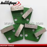 16# Soft Double Bar Trapezoid Metal Block Diamond Grinding Segment