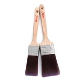 Flat Paint Brush Straight Filament Long Wooden Hand