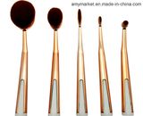 Multifunctional Nylon Fiber Plated Handle Cosmetic Brushes Set 5PCS