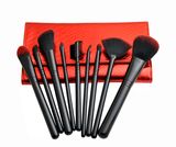 9PCS Cosmetic Brush Trave Brush Set Synthetic Hair