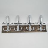 High-Grade Beautiful Clothes Hook Wooden & Metal Board Hook (ZH-7015A)