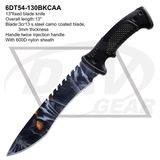 Skull Camo Blade Fixed Blade Hunting Survival Knife