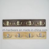 High-Grade Beautiful Clothes Hook Wooden & Metal Board Hook (ZH-7019B)