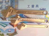 Non Sparkinig Tools Safety Wrench Copper Wrench Brass Adjustable Wrench