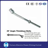 Pole Line Hardware Galvanized Angled Type Thimble Eye